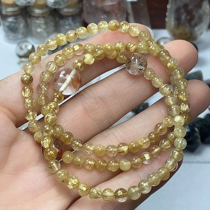 颈饰未镶嵌水晶金发晶闪灵钻手链