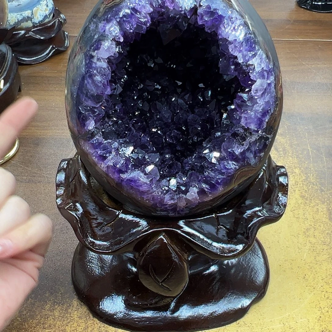 紫晶未镶嵌摆件紫晶