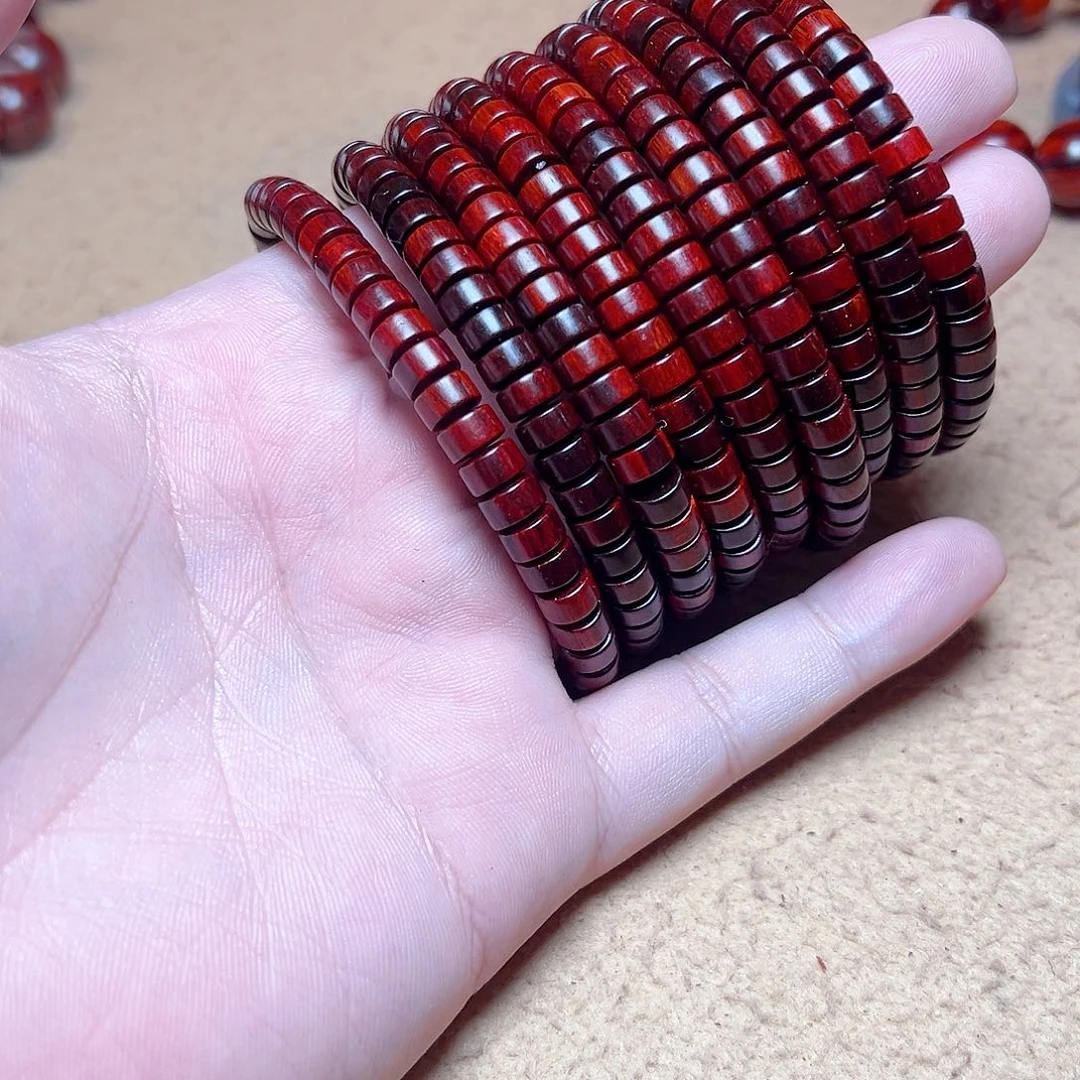 小叶紫檀手串/手链47琴料精工直切金星