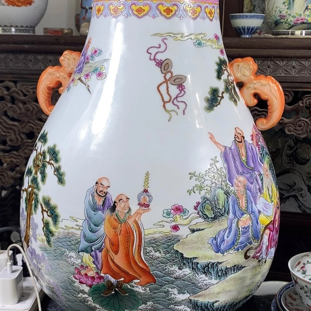 手工手绘陶瓷摆件工艺品吉****所