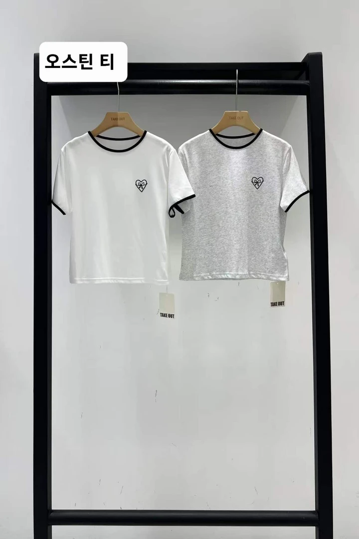 韩国欧巴家爱心蝴蝶结T短袖601