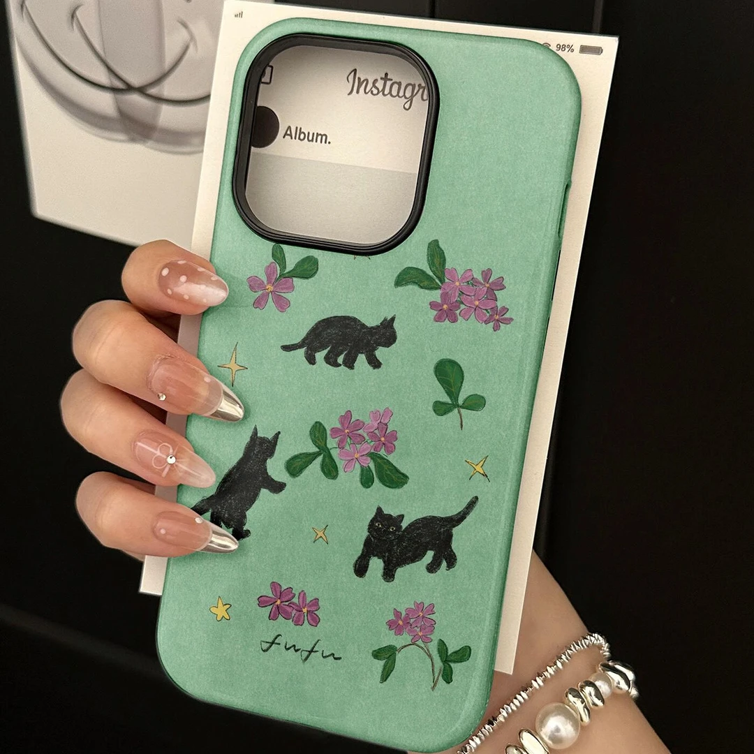猫咪适用 苹果16promax 菲林手机壳/华为/小米/oppo/vivo