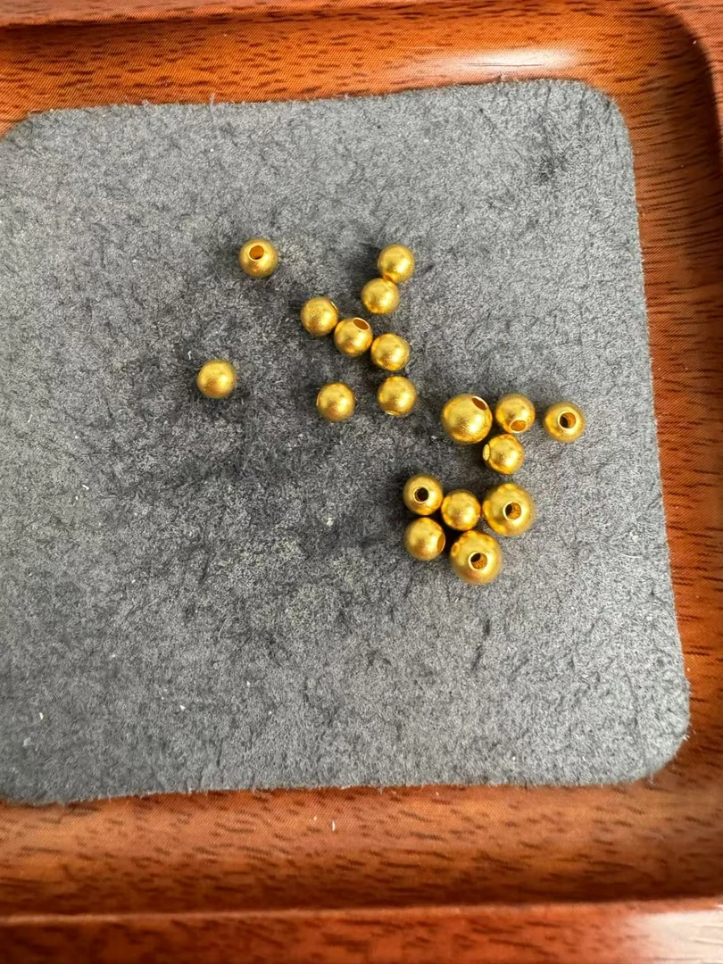 足金999 卡4卡5古法金珠