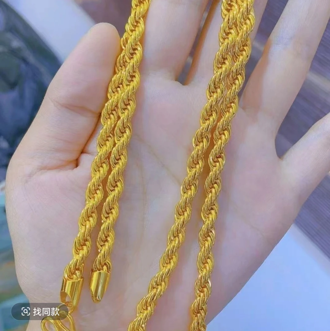 合金项链 麻花项链 时尚精品项链