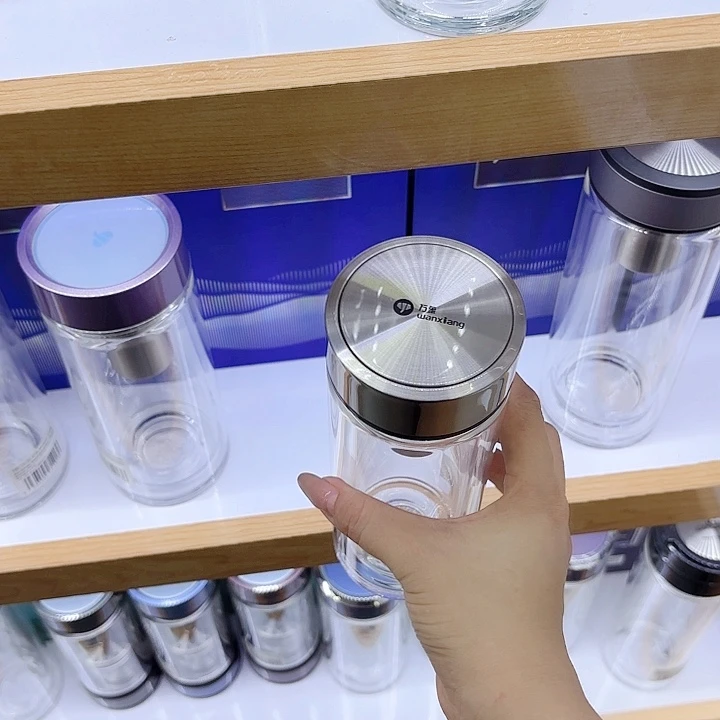 万象品牌双层玻璃杯V303-370