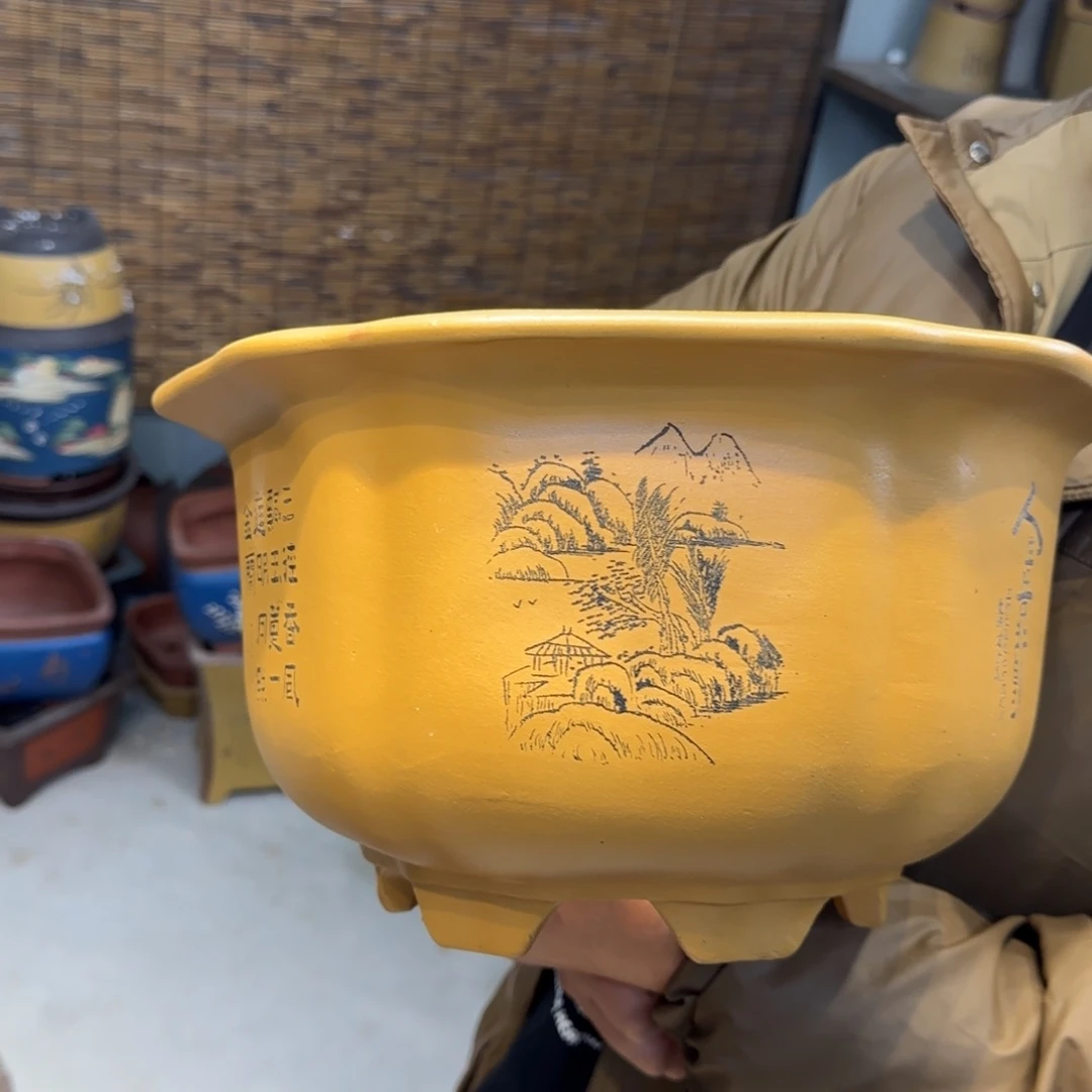 紫砂花盆口径27.15口径