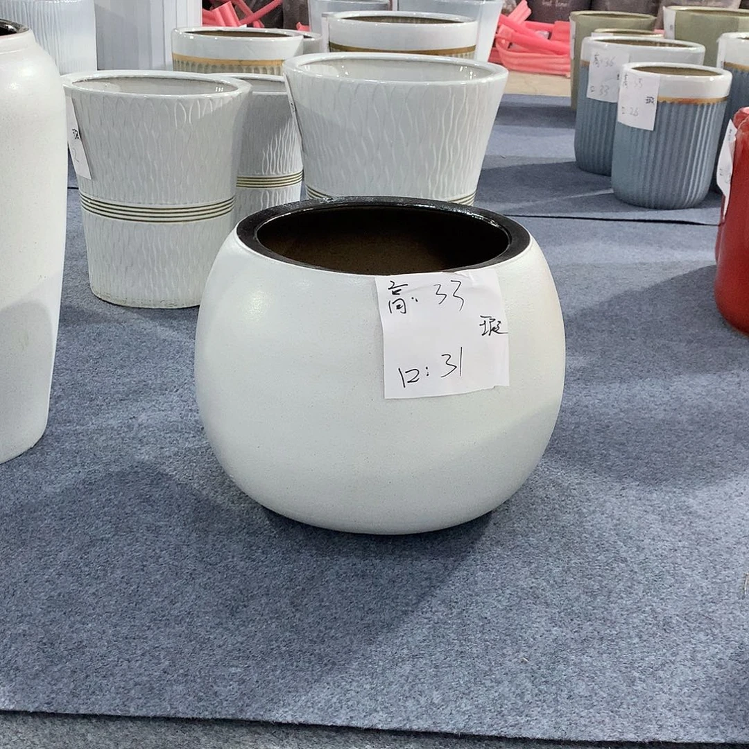 高温陶瓷花盆微瑕