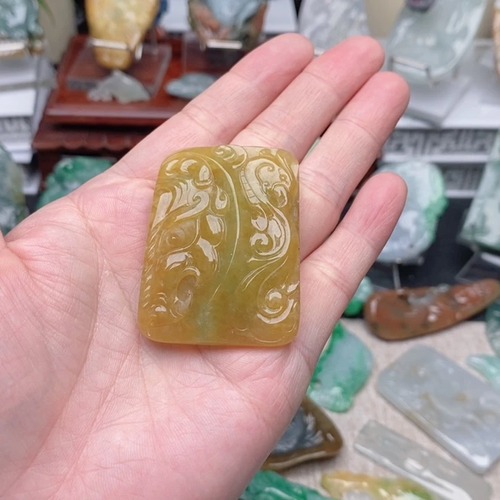 翡翠未镶嵌颈饰缅甸翡翠Ａ货挂件