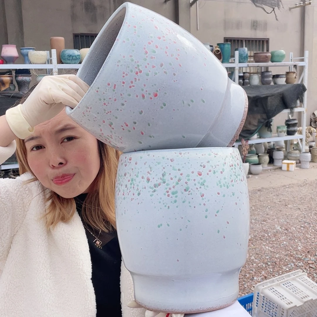 红陶王嫂花盆0125-30