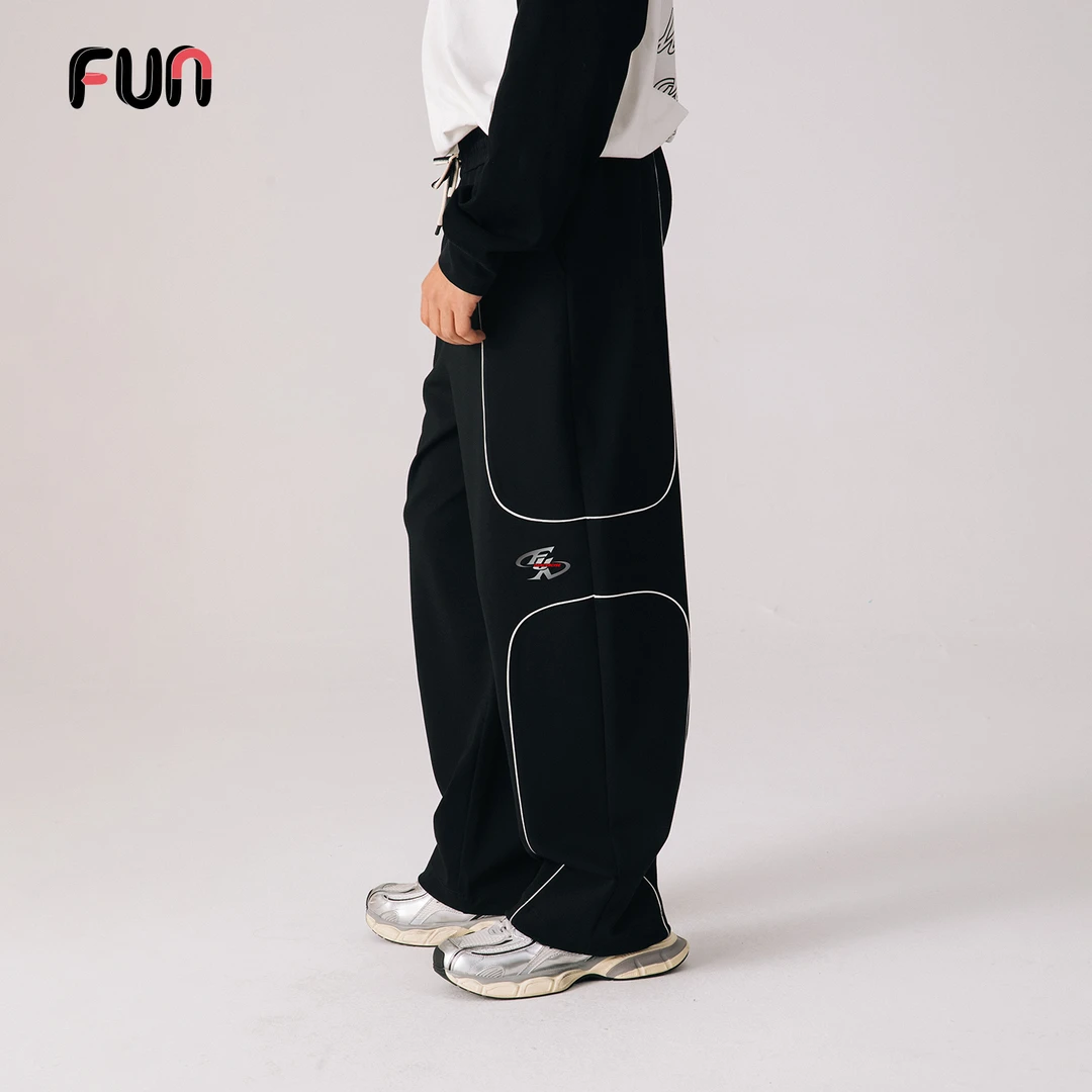 Fun2025秋冬线下商场同款街舞训练裤PRO撞色线条运动休闲长裤男女