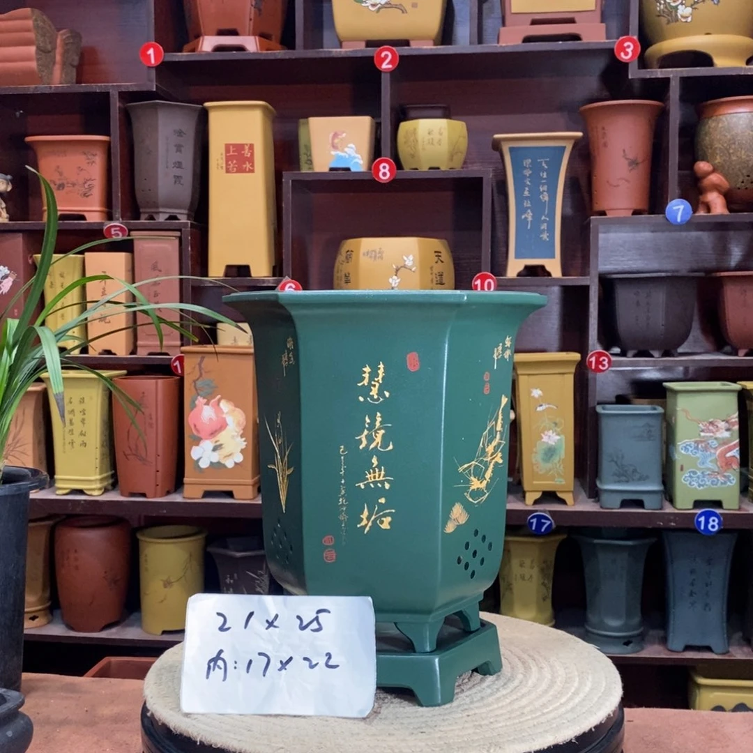 紫砂艺术紫砂花盆