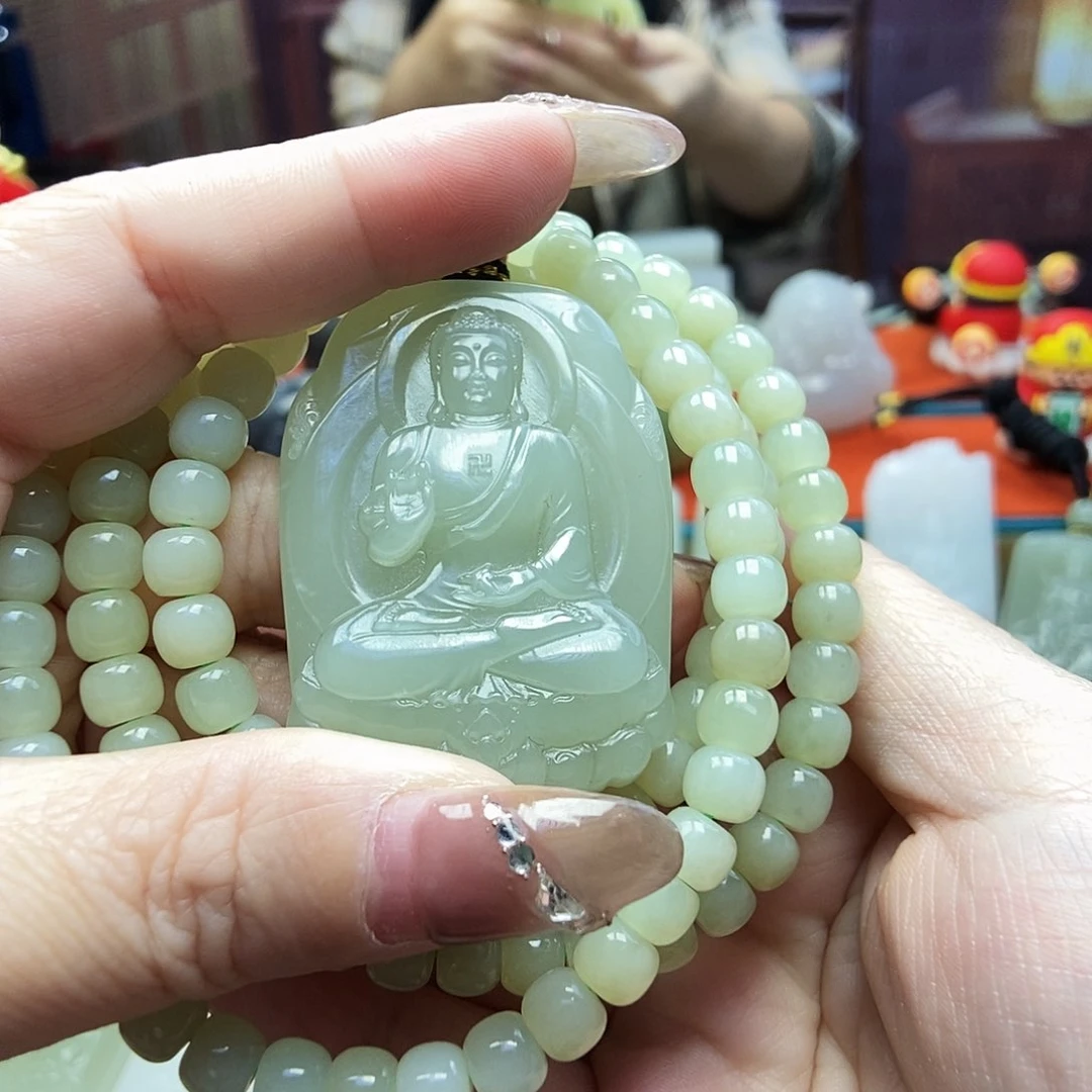 颈饰未镶嵌和田玉寒*0