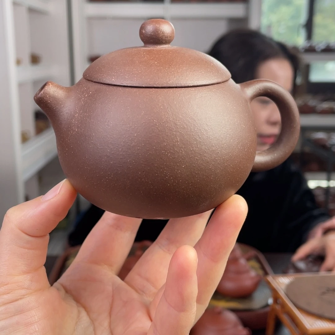 紫砂茶壶紫泥紫玉金砂西施200cc