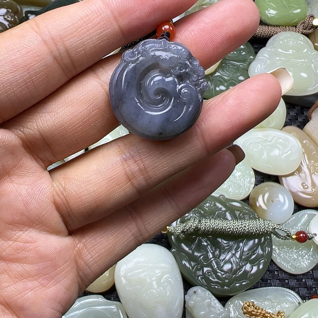 和田玉未镶嵌颈饰卡25