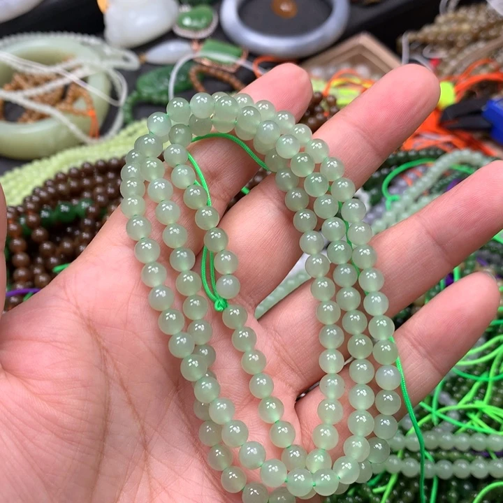 和田玉未镶嵌手链65