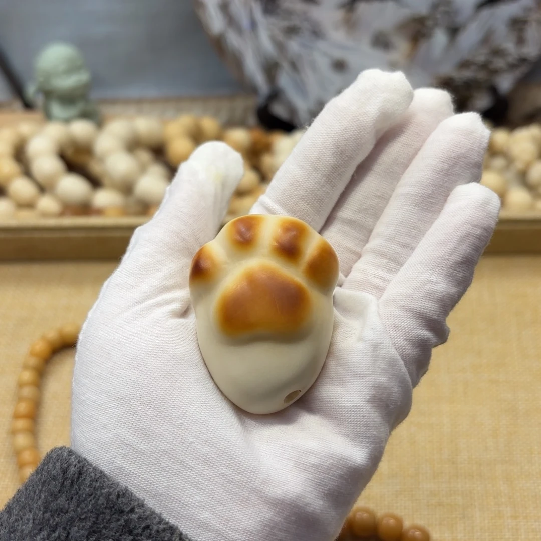 v***玲菩提根/象牙果吊坠牙果猫爪把件632