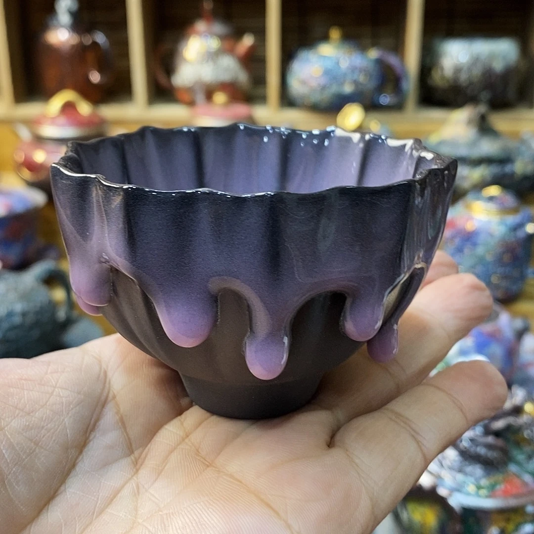 粗陶志野柴烧茶器
