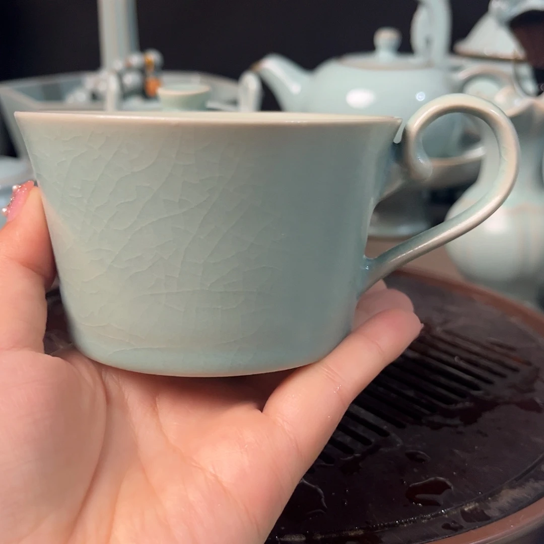 原矿仿古釉水咖啡杯