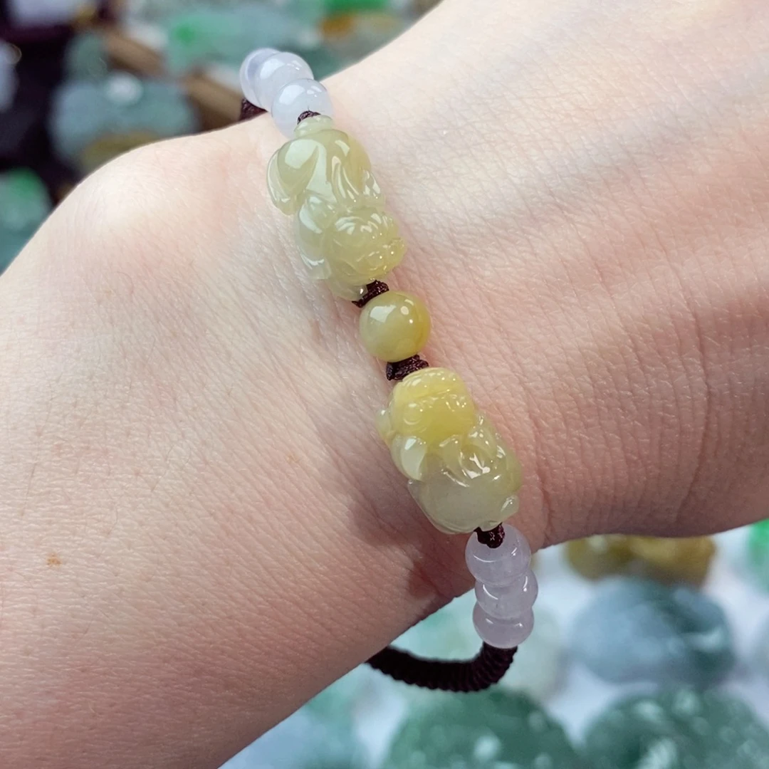 翡翠未镶嵌颈饰天然