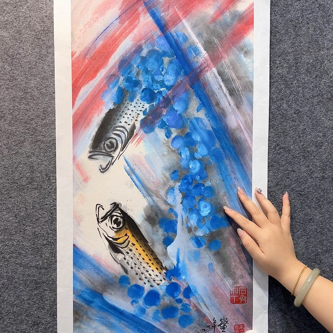 国画纯手绘系列画心