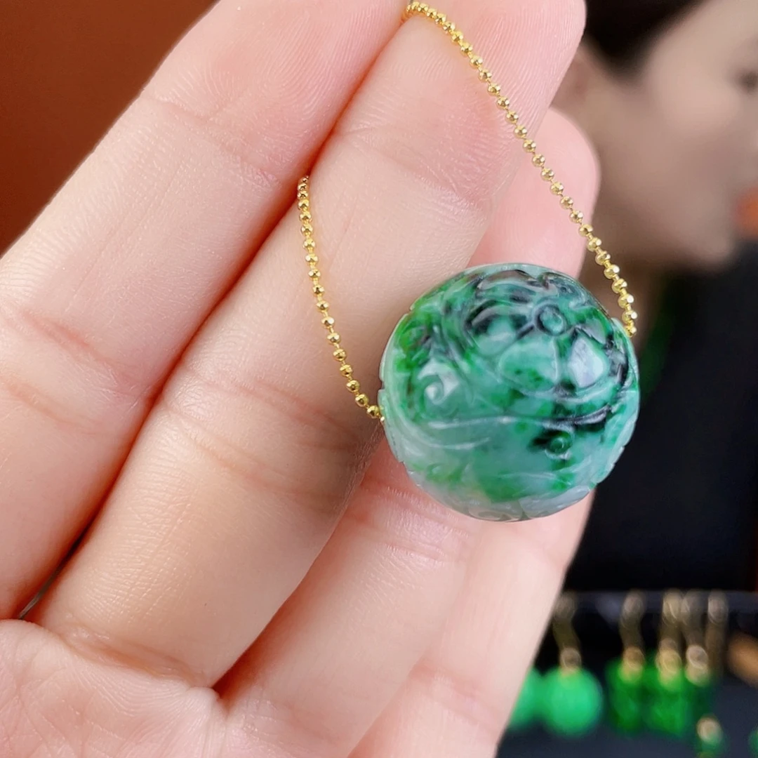 翡翠未镶嵌耳饰饰品