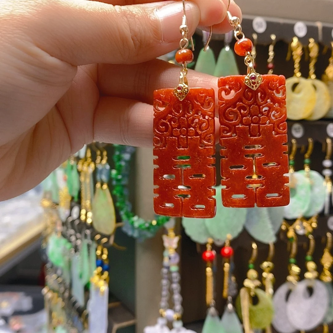 未镶嵌翡翠耳饰翡翠