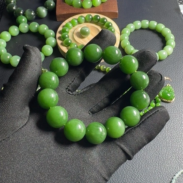 和田玉（碧玉）手串未镶嵌百*