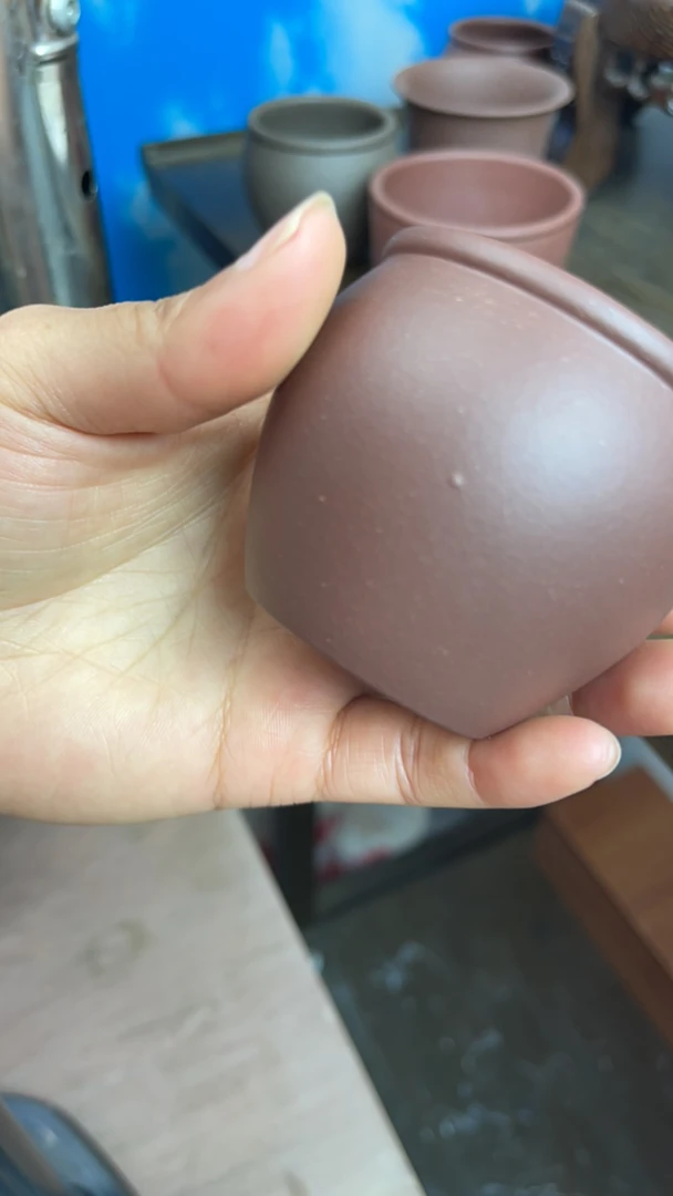 砂性紫泥主人杯 原矿泥料
