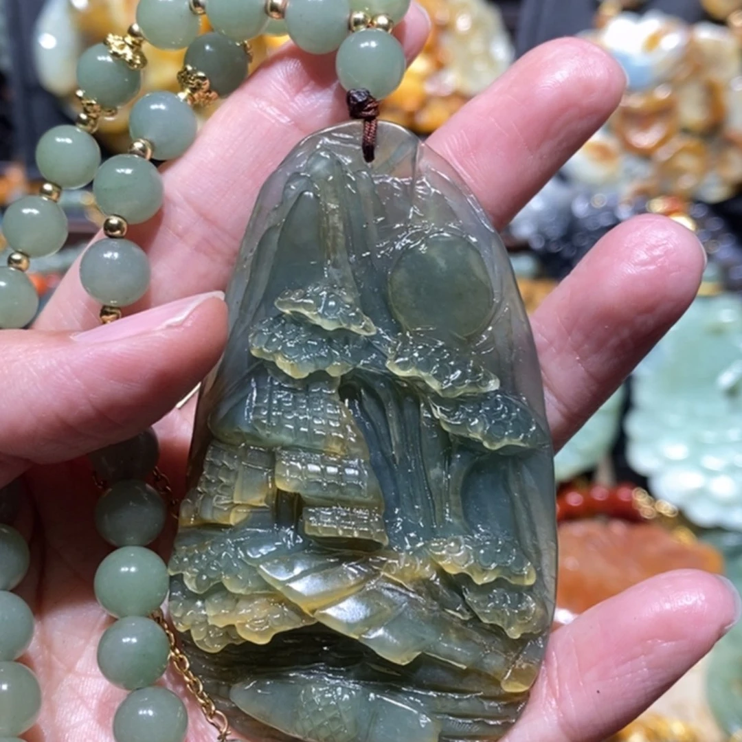 【闪购商品】岫玉毛衣链未镶嵌