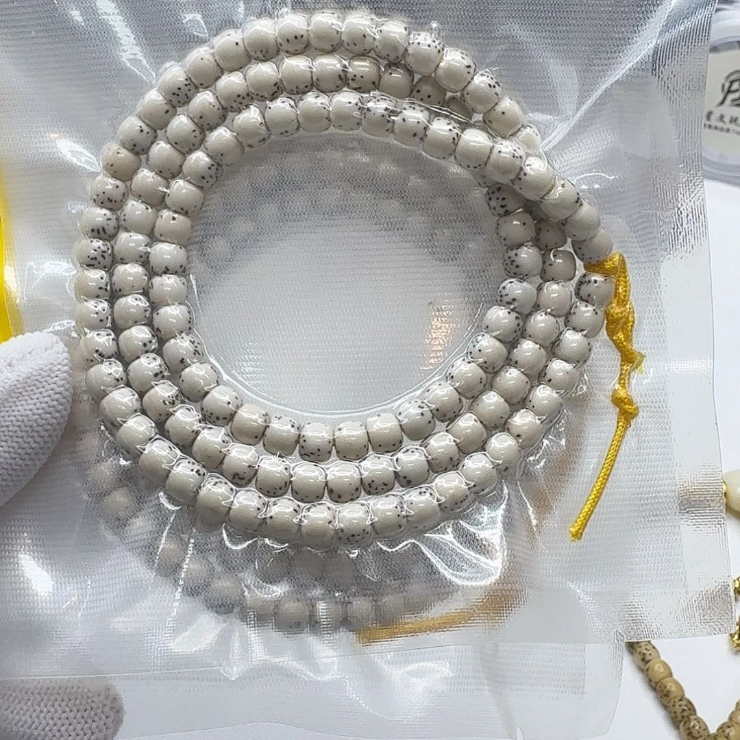 星月菩提吊坠104创世原白半壁6左右108