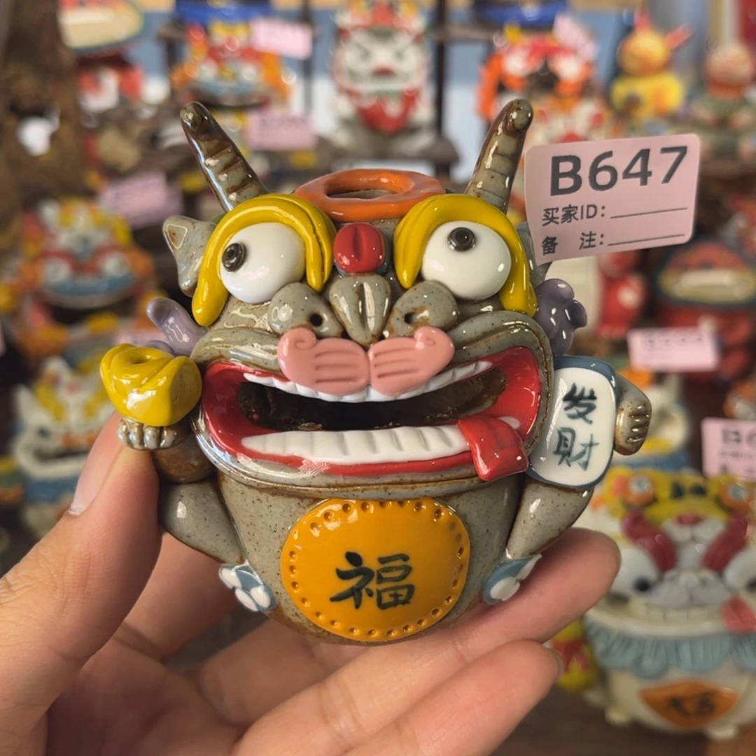 泥塑纯手工茶宠摆件