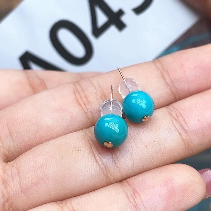 绿松石珠宝奇石18K金镶嵌