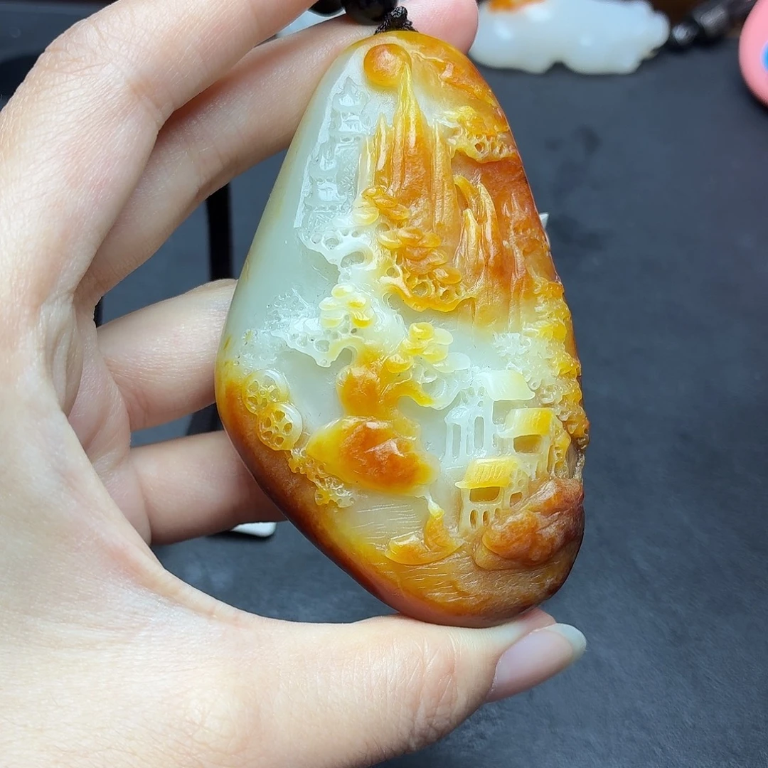天***！颈饰未镶嵌和田玉N