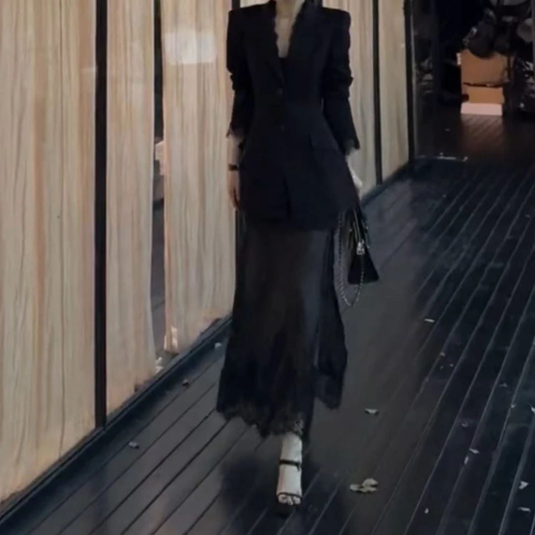 KIKI【月下寂静】2025夏季高级设计师气质高级感半身裙5Q3278