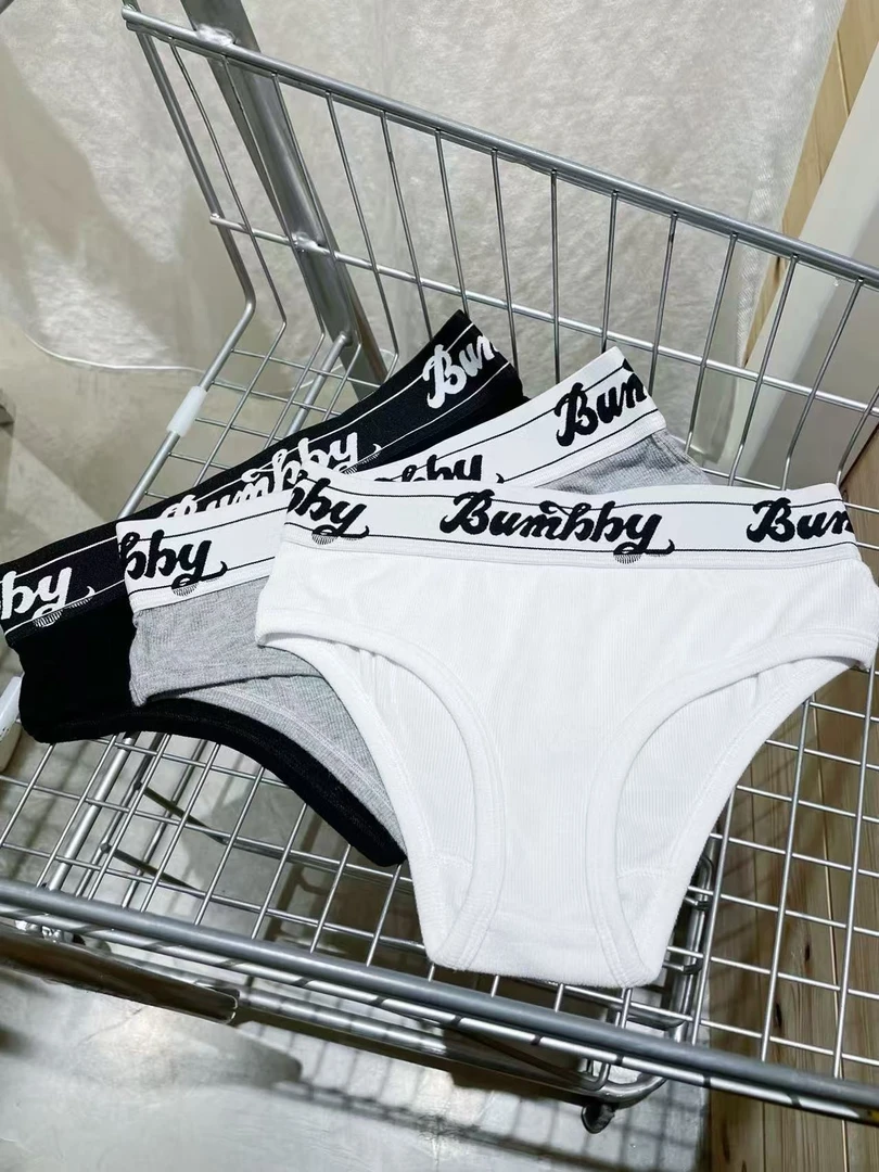 Bumbby原创夏季美式辣妹ins博主内裤低腰透气字母边裤女士内裤