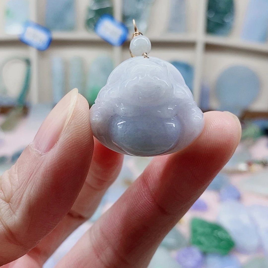 颈饰未镶嵌翡翠天然