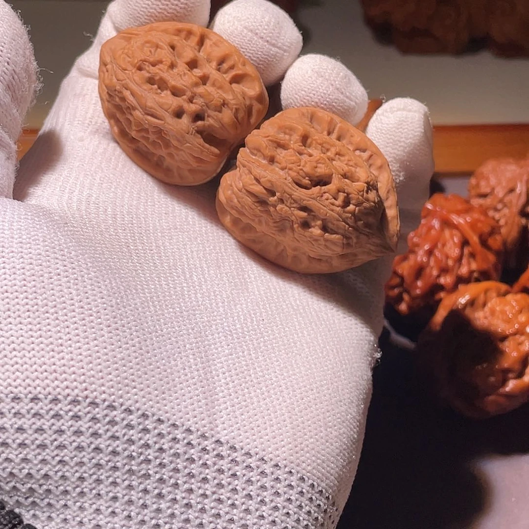 文玩核桃把件篇*?赤龙鸡心1250