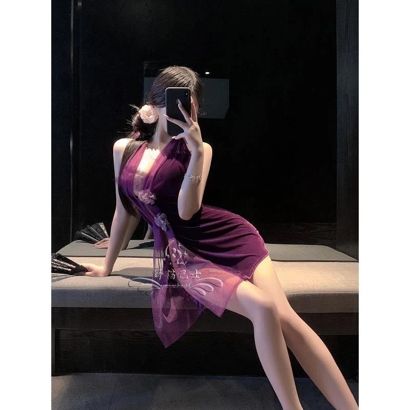 连衣裙裙子显瘦气质性感夏季复古长款修身后妈裙2025新款爆款洋气