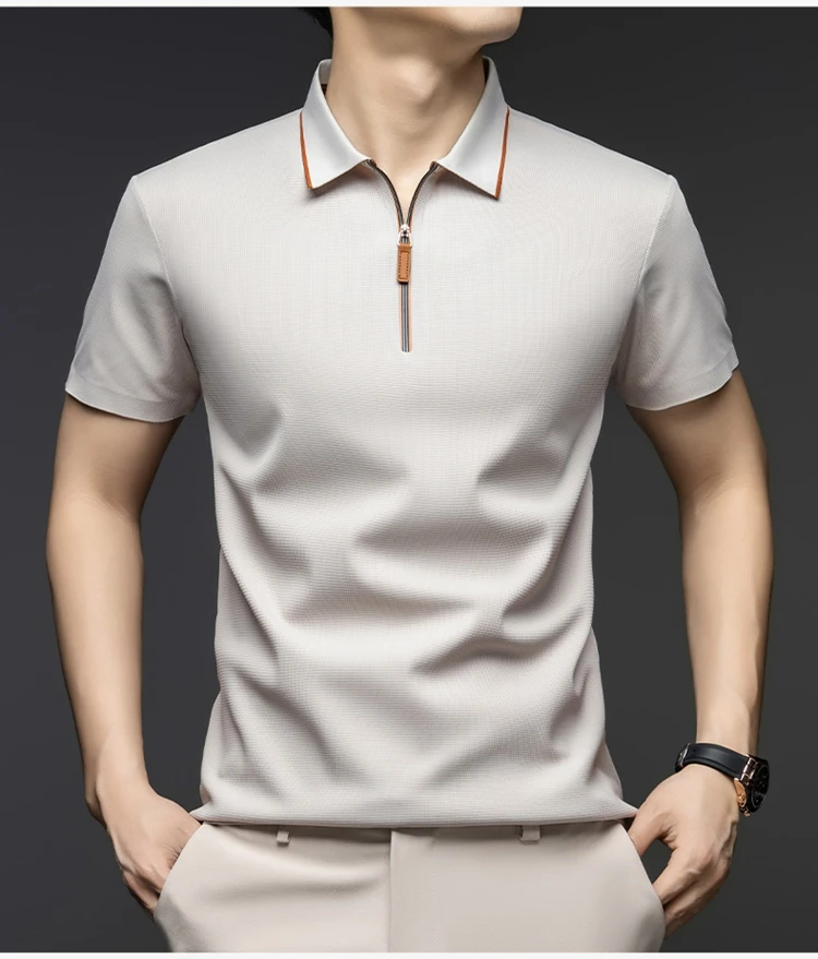 【无痕冰丝】夏季男士无痕速干翻领商务Polo衫短袖T恤衫