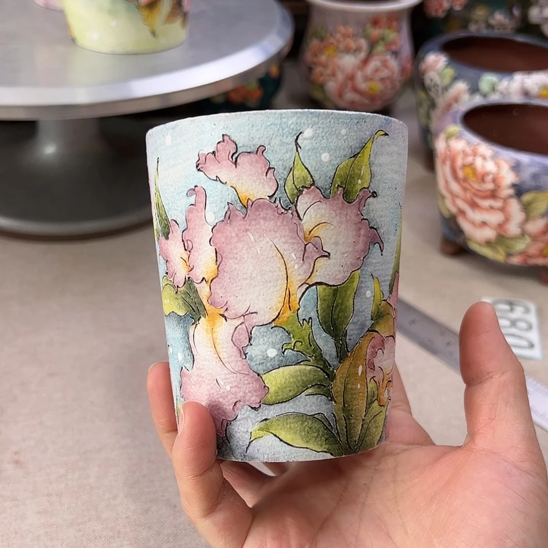 景德镇陶瓷花盆景德镇陶瓷花盆