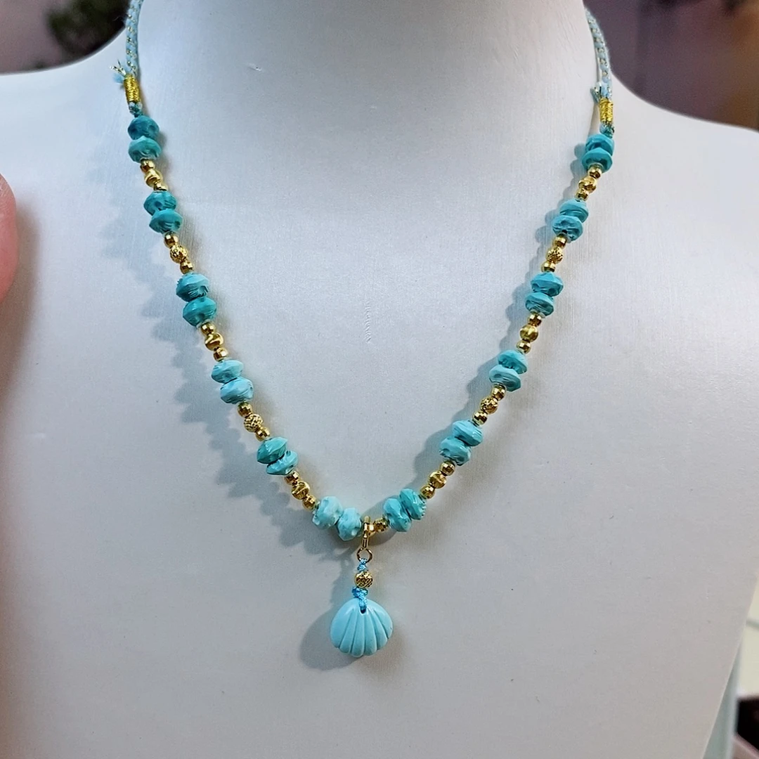 18K金镶嵌绿松石珠宝奇石