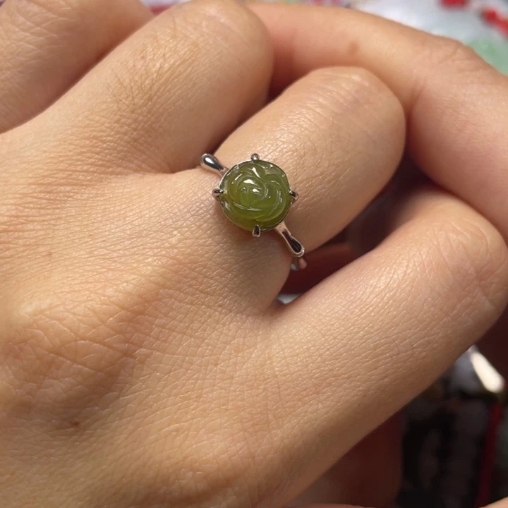 翡翠银S925镶嵌戒指799999990