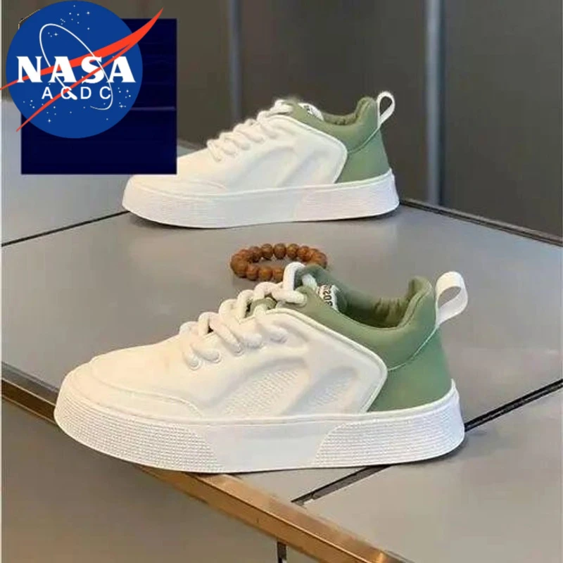 NASA联名鞋子男款休闲百搭厚底冬季爆款男士软底轻便时尚板鞋系带