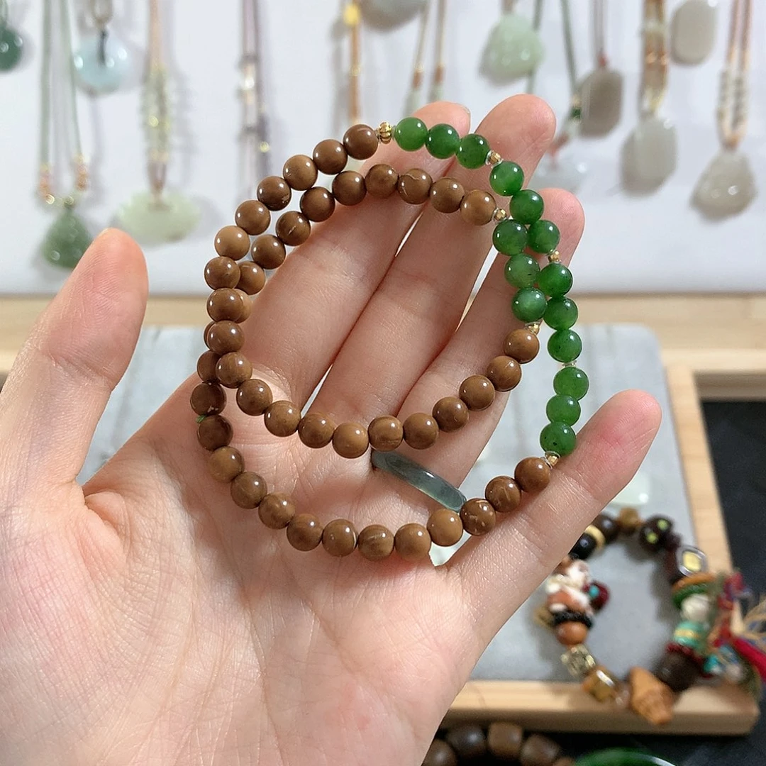 手链未镶嵌和田玉乜手串4