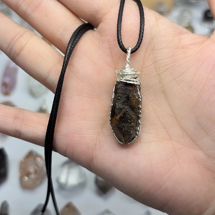 颈饰未镶嵌水晶黑武士闪灵钻项链