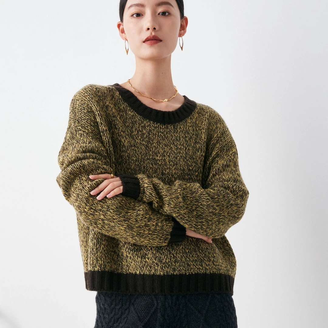 秋冬时尚设计款女士羊绒衫ET22239R【882】