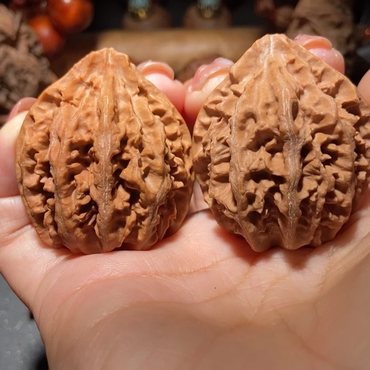 把件文玩核桃东北楸子小雪179