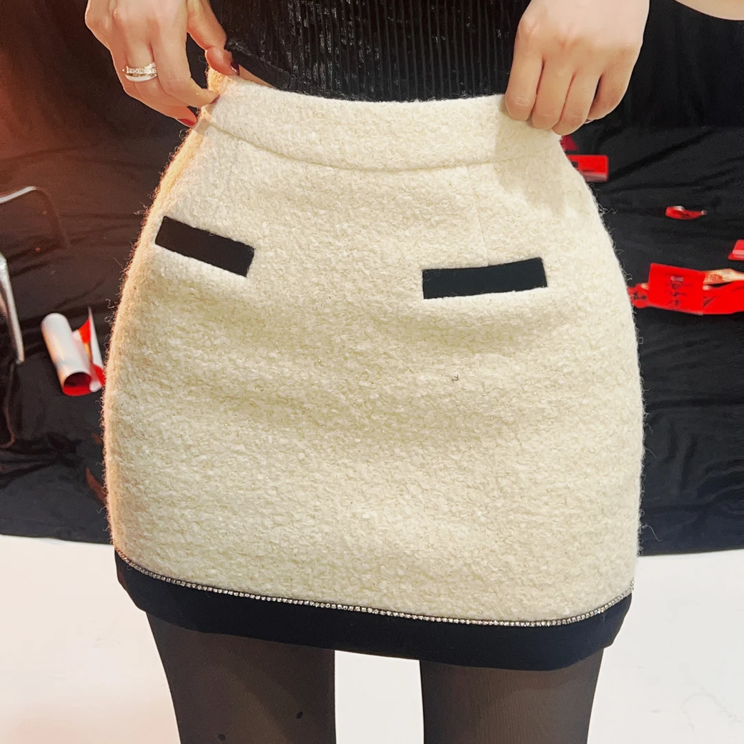 程乐园专属【留洋千金】法式名媛气质高腰显瘦半身裙LWJ24A1Q076