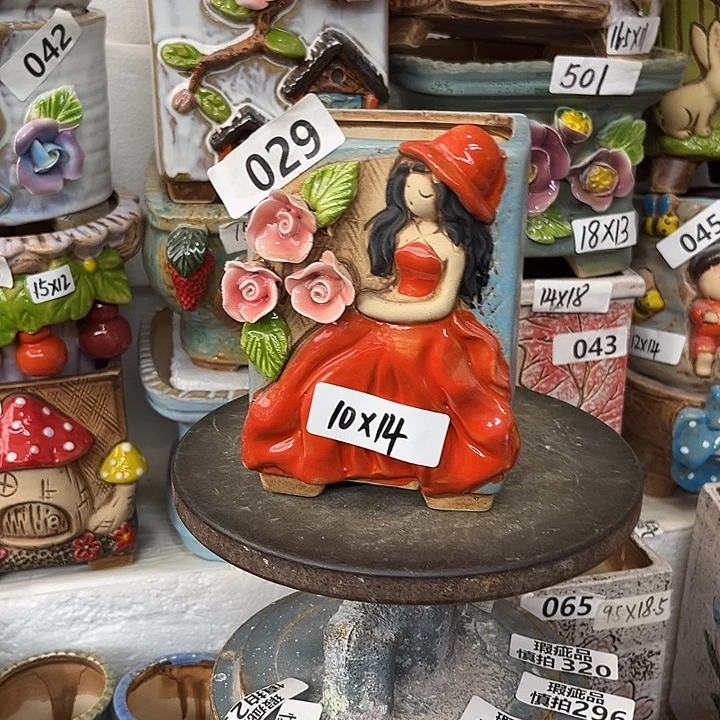 粗陶材质多肉花盆