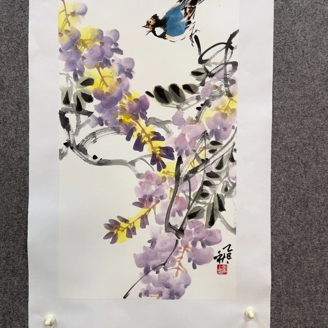 国画向上老师手绘作品